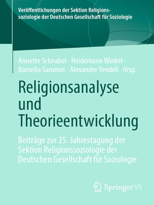 cover image of Religionsanalyse und Theorieentwicklung